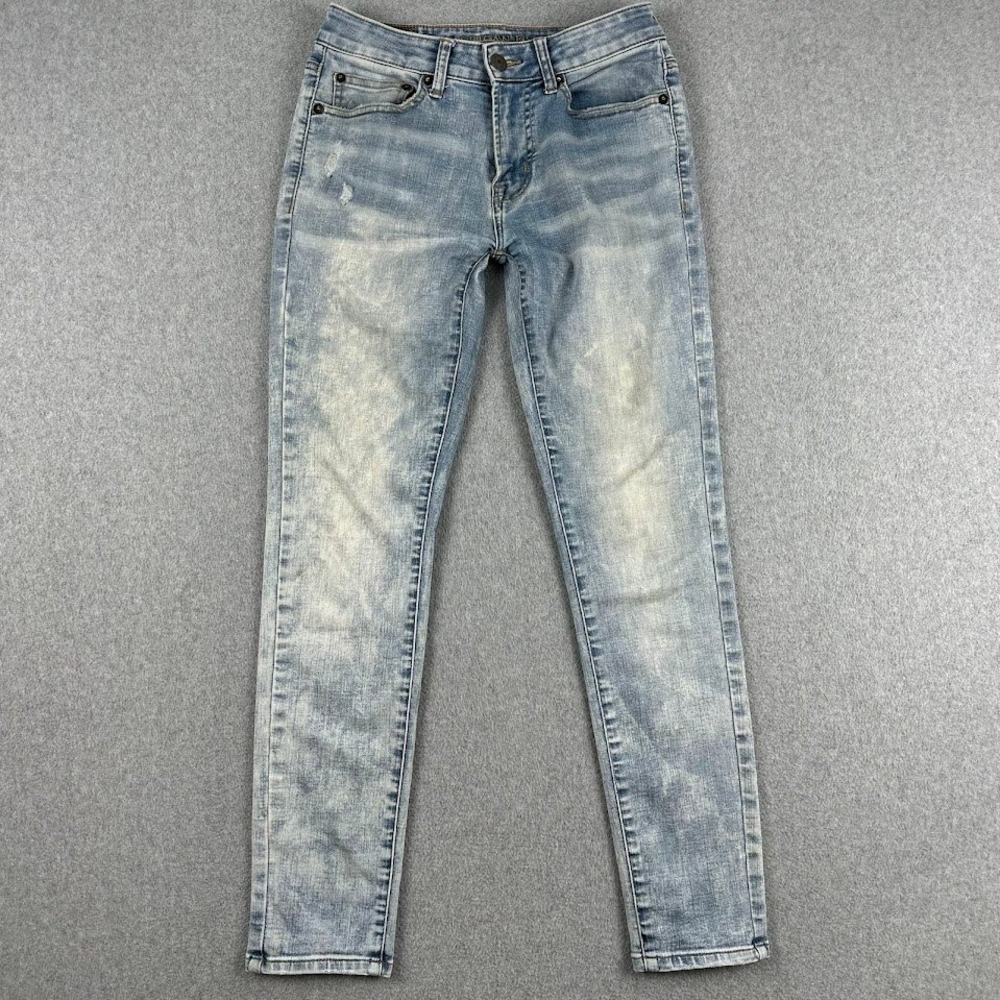 American Eagle Mens Skinny‎ Jeans 29x30 Extreme Flex Skinny Jeans Distressed